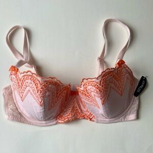 NWT Adore Me Carelle Contour Demi Bra Embroidered Size 34D